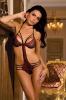 René Rofé Lingerie černo-červené body M/L René Rofé Lingerie černo-červené body M/L